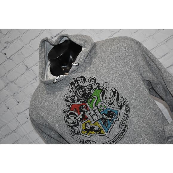 Wizarding World Harry Potter Slytherin Draco Hoodie Mens Size XL Gray - Picture 5 of 5